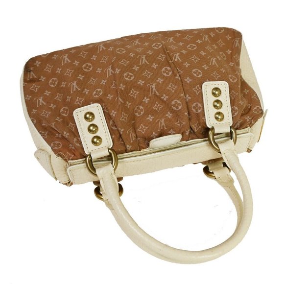 LOUIS VUITTON Trapeze PM Hand Bag Monogram Mini Lin Canvas Camel M40059 38YD108 - Picture 6 of 15